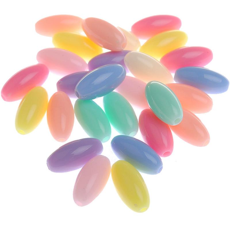 7*15mm rice beads-mixed color half a pound, about