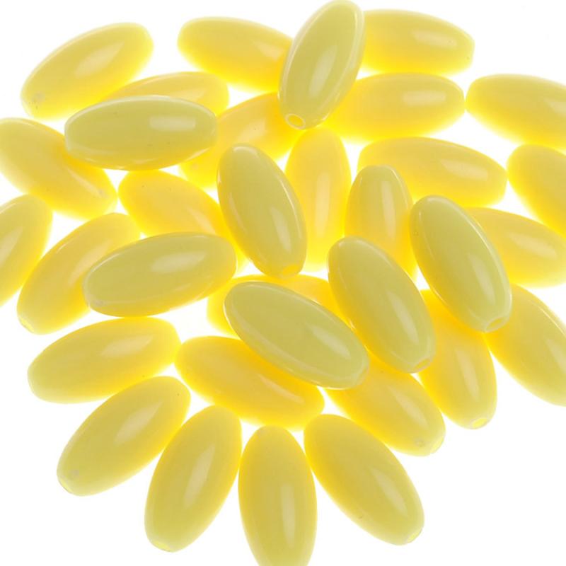 2:7*15mm rice beads-yellow 0.5kg about 1100 pieces