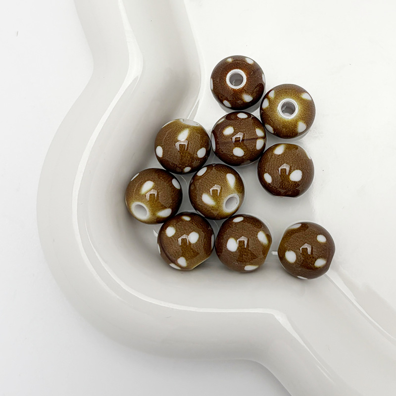 Brown 12mm/ hole 3mm