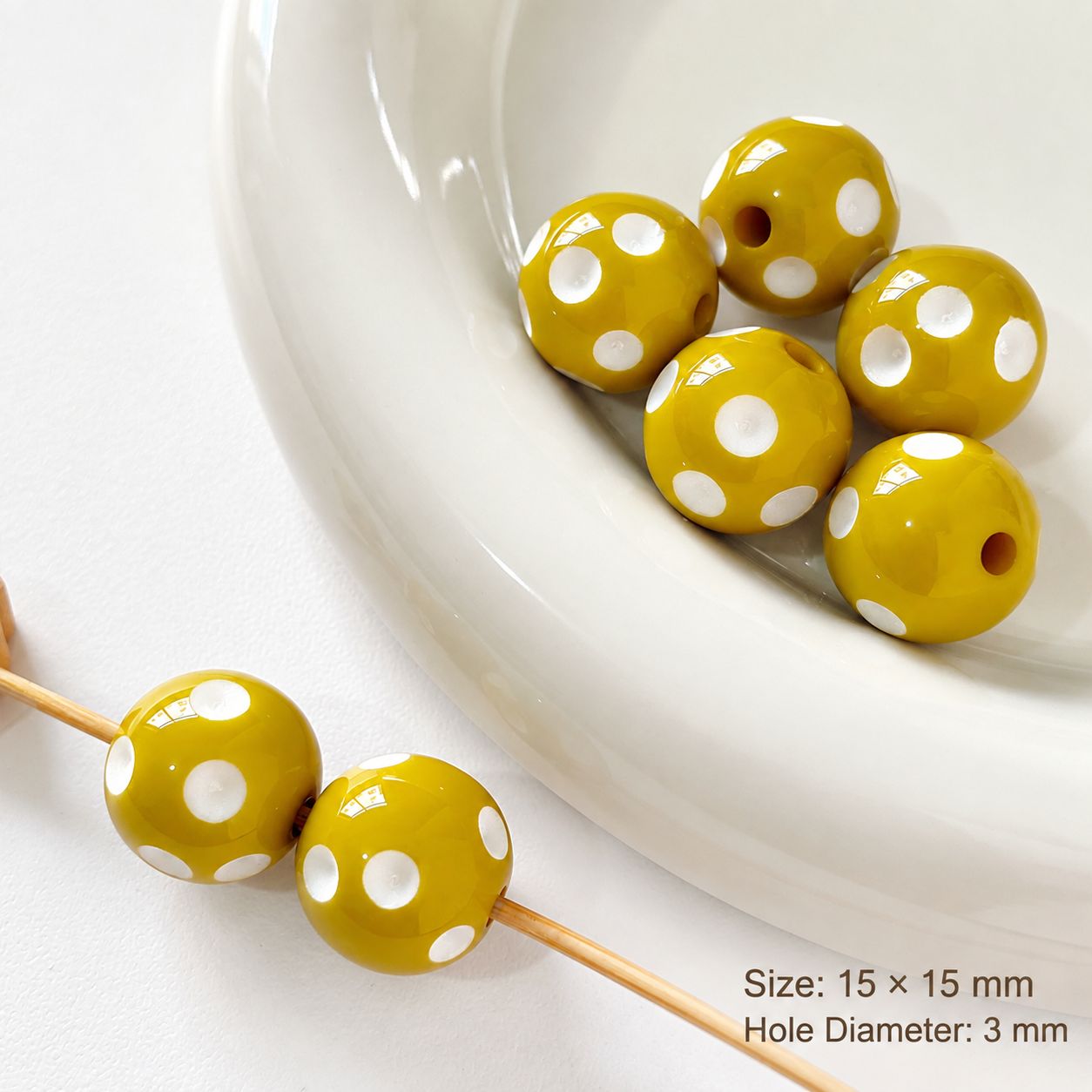 26:15mm [mustard green] one m-3538