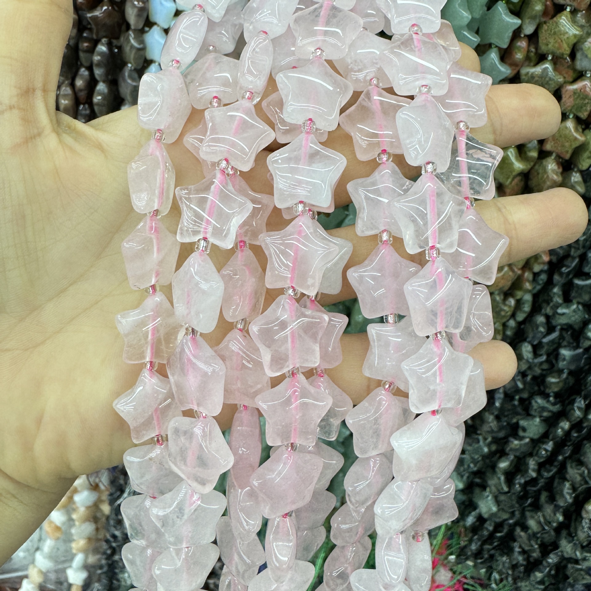 2:Rose quartz (about 25 pieces)