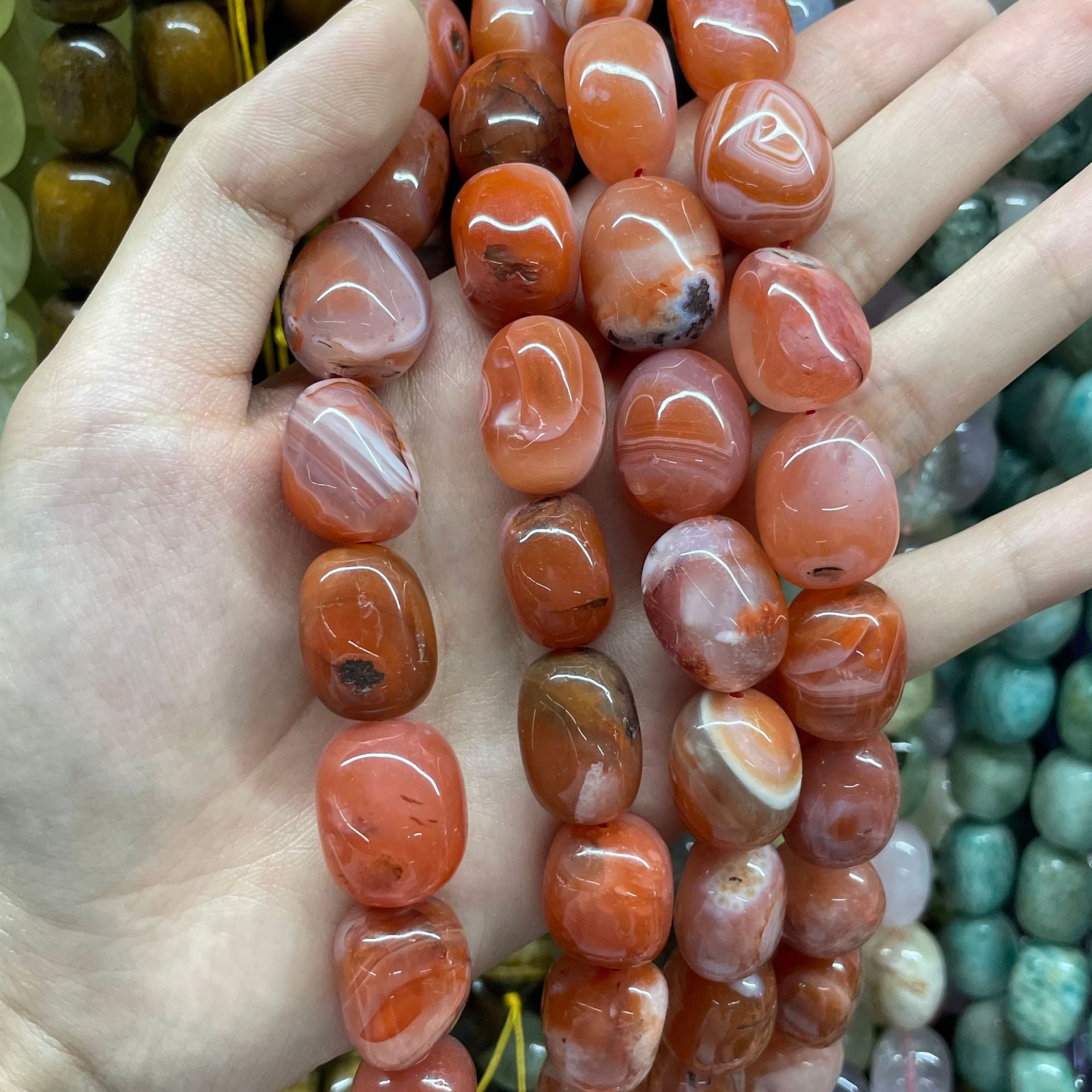 Natural Southern Red Agate 15*20mm