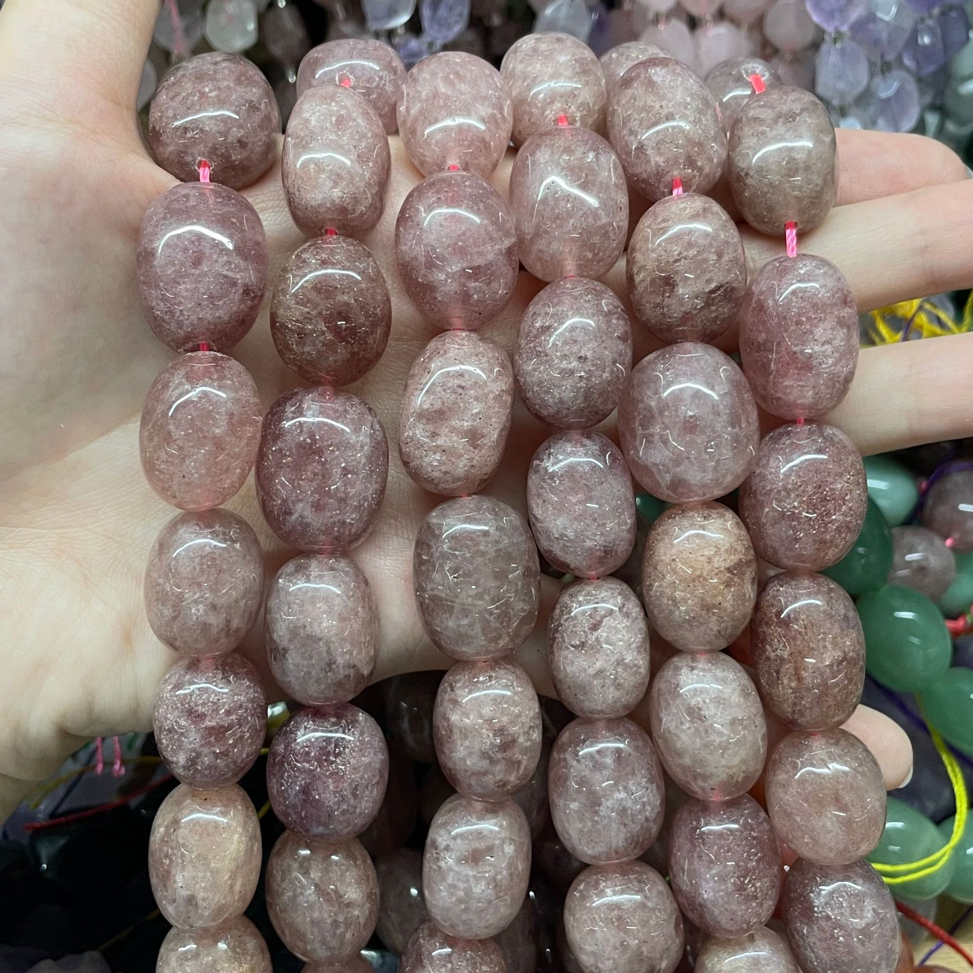 10:Natural Strawberry Quartz