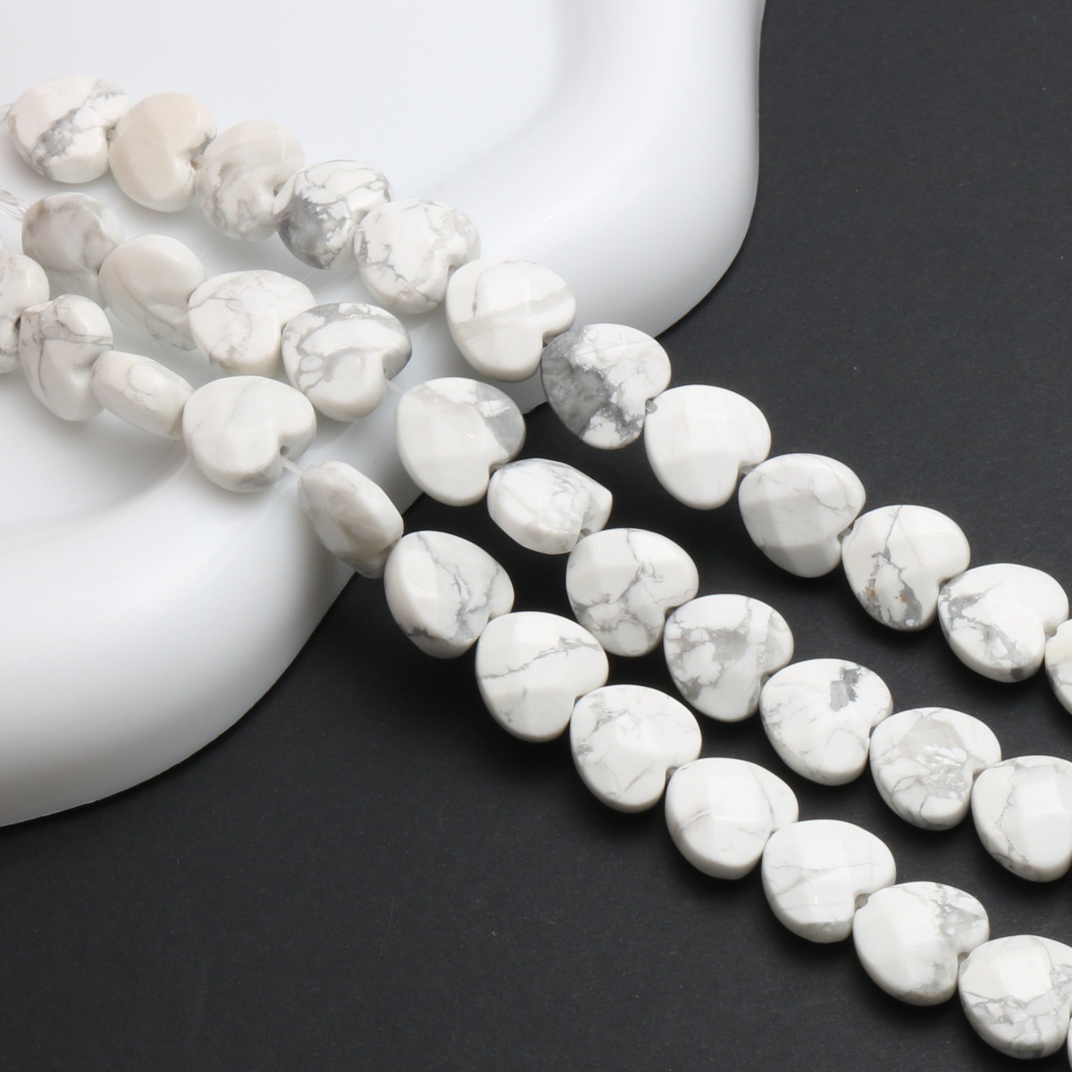 White Turquoise synthetic 15*8mm/12pcs
