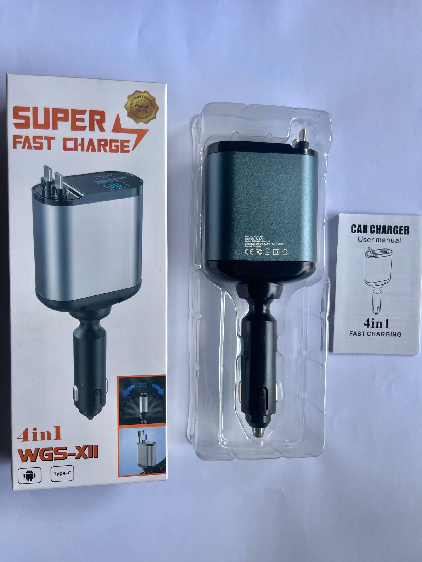 Aluminum alloy fast charging double C cable