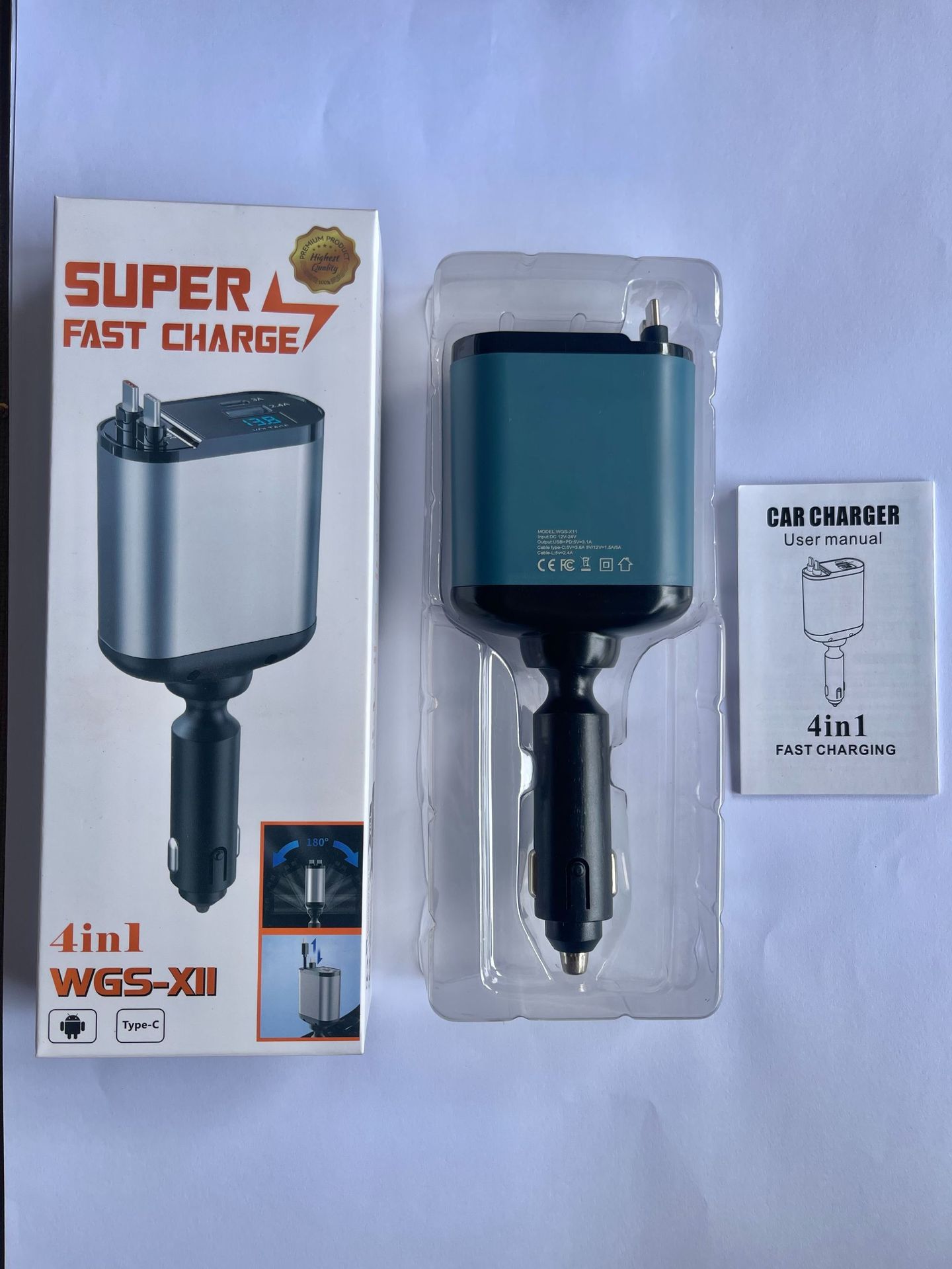 ABS fast charging double C cable