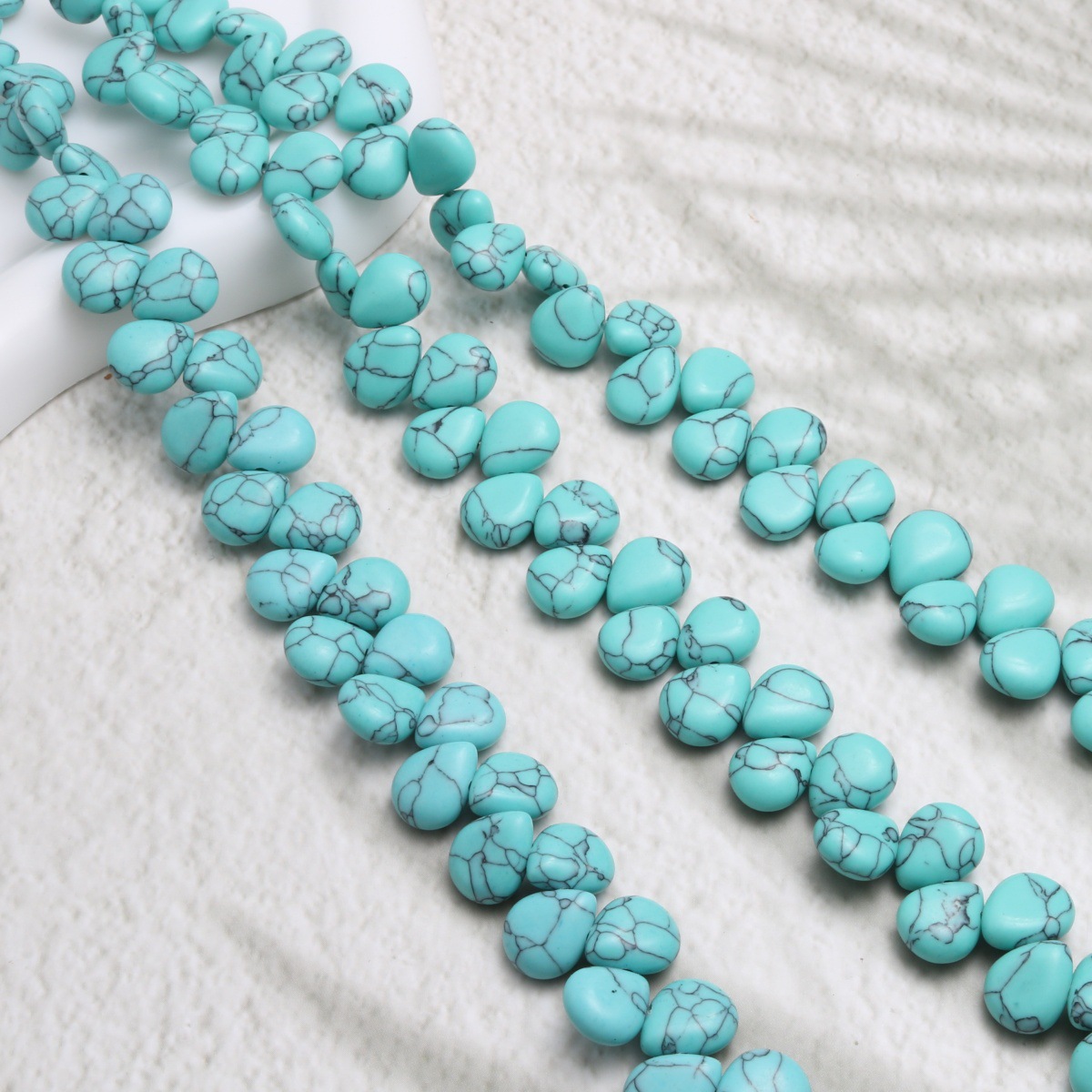 synthetic turquoise 13*18mm/27pcs