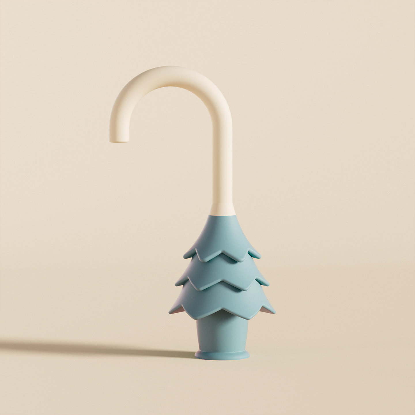 Umbrella door hanging-dark blue