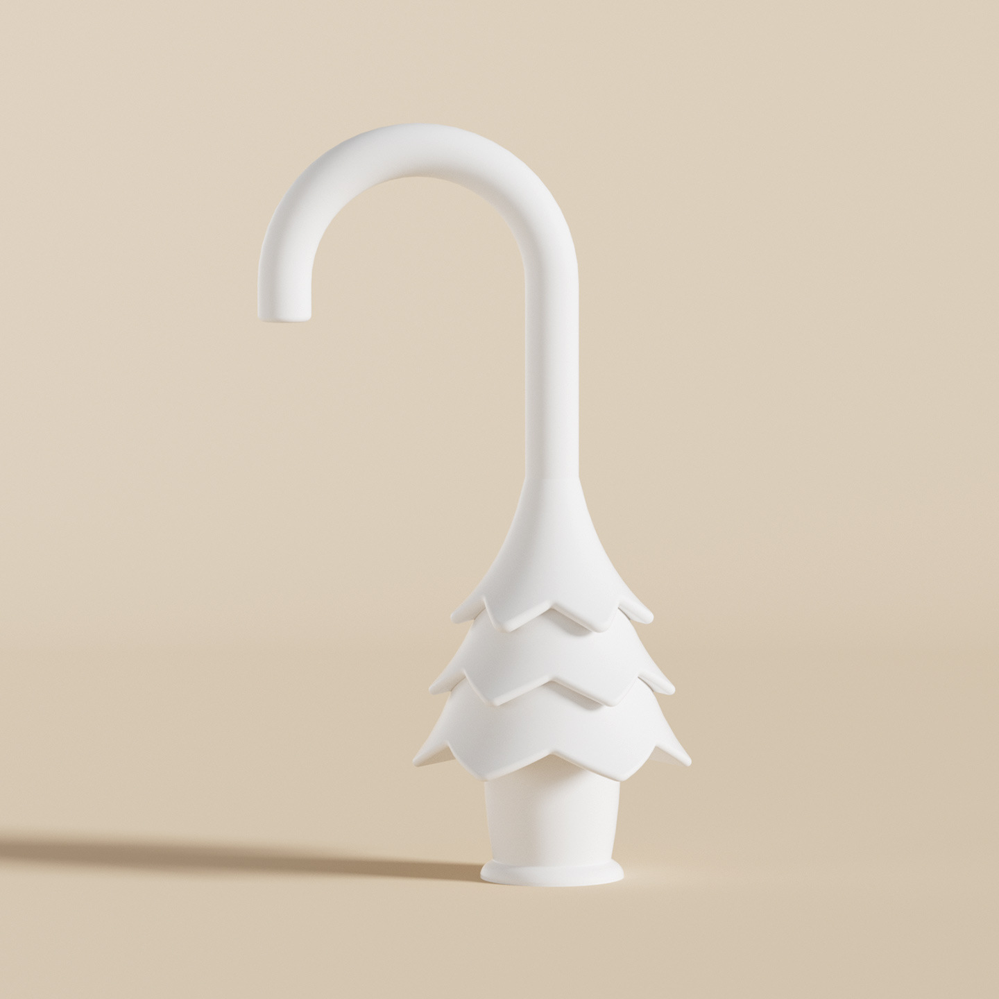 Umbrella door hanger - white