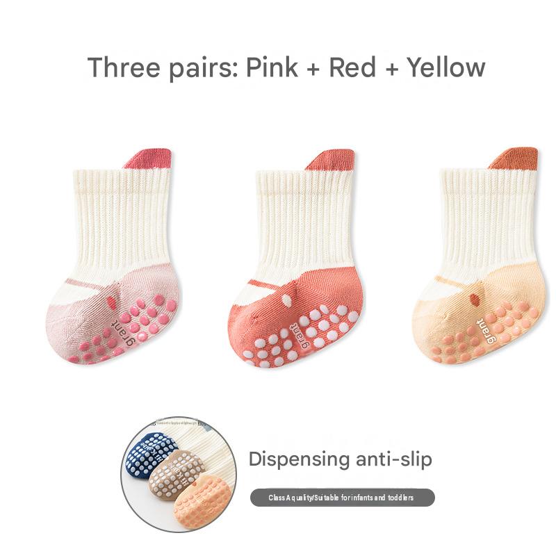 3 pairs (pink red yellow)