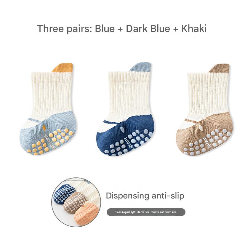3pairs (blue   navy blue   khaki)