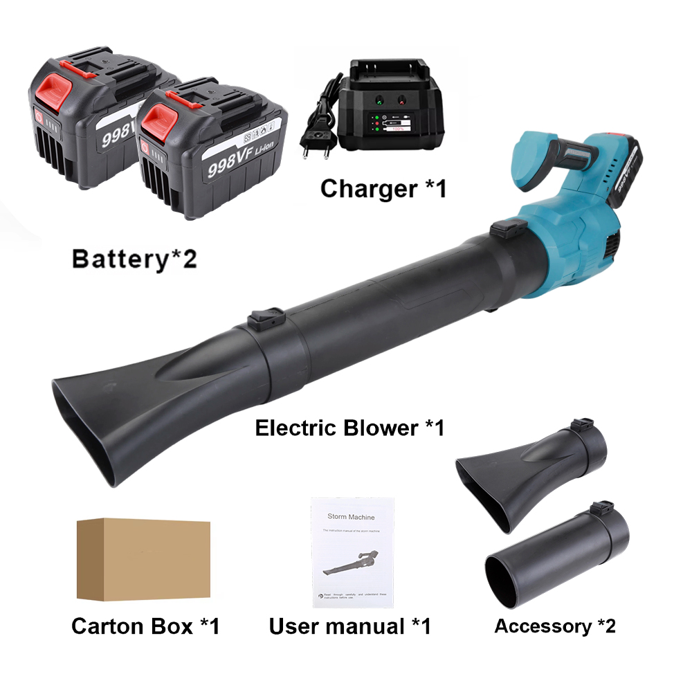 Dust Blower with 2 batteries and 1 charger