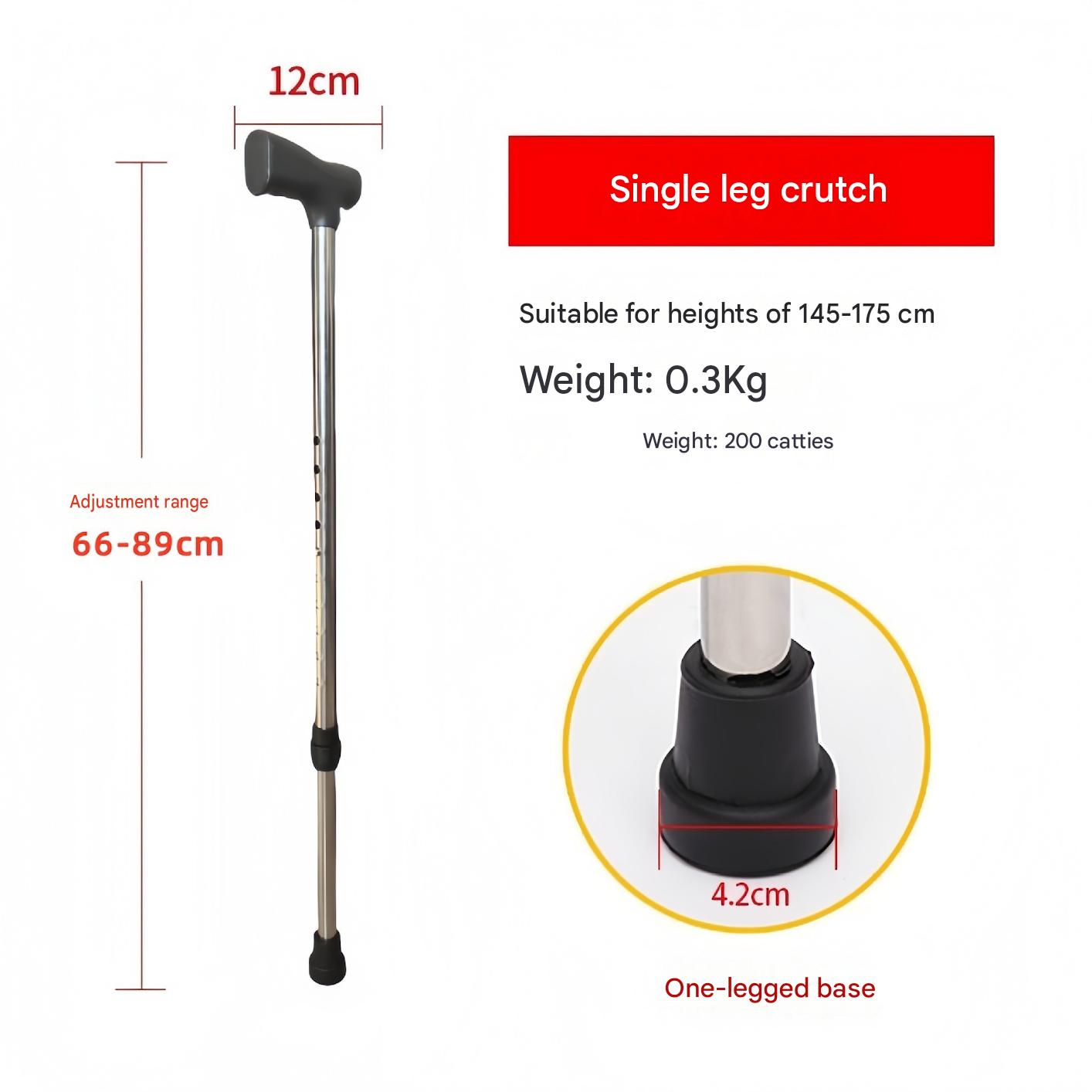 Steel single crutch