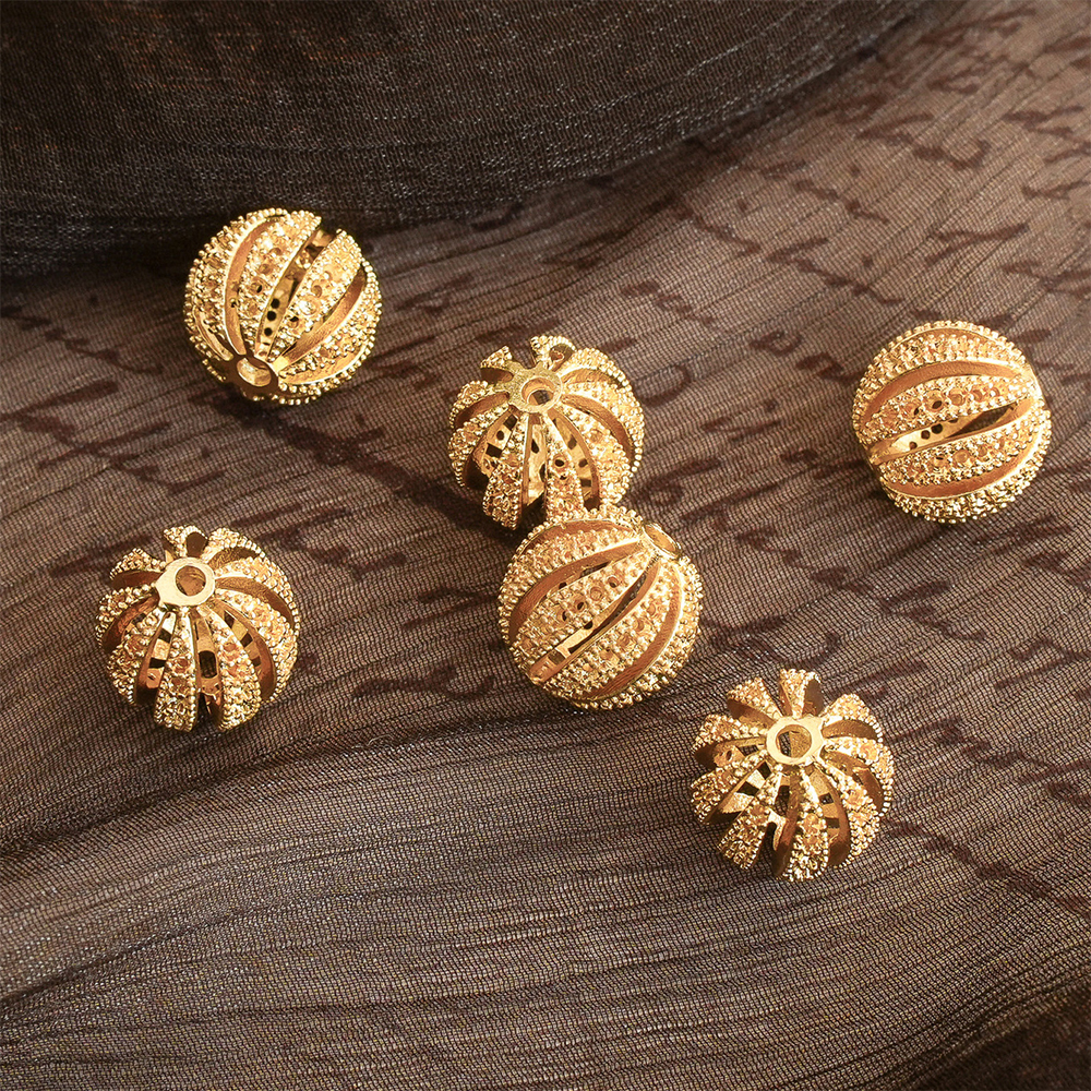 5:14K gold plated 12mm/hole 1.9mm
