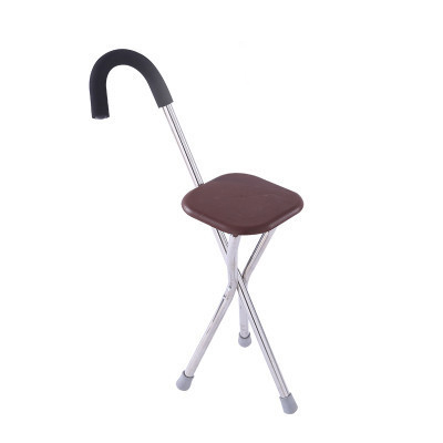 brown square stool