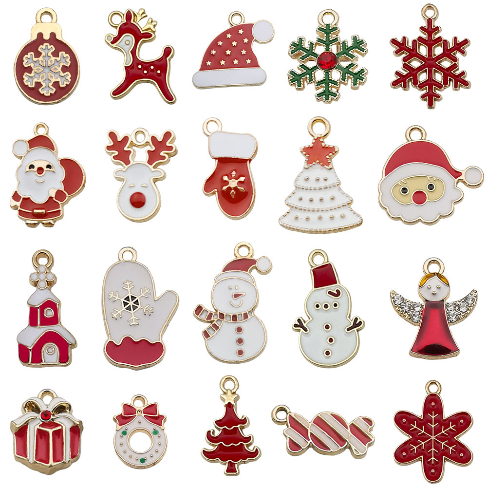 23:Mixed 20 oil dripping red christmas series - 20 styles each 1-26.25g - sn1592