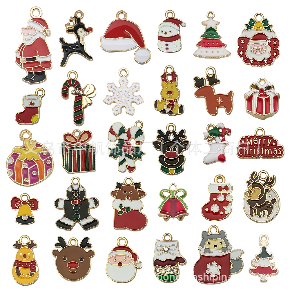 36:Mix 30 new oil-dropping christmas - 30 styles, 1 each - sn1031