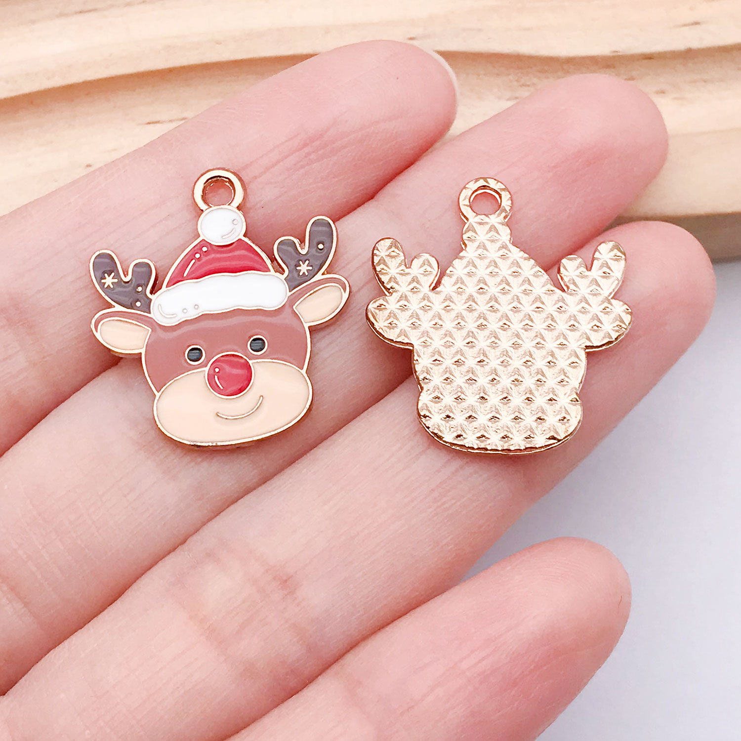 30:1 brown christmas hat elk 23x20mm-1.4g-25293