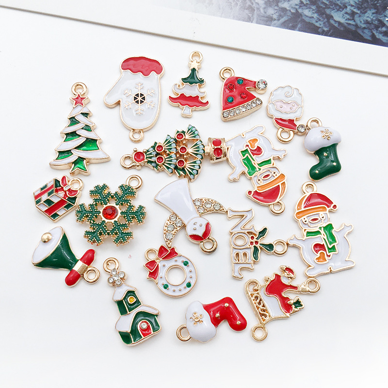38:Mixed 20 styles of dripping oil christmas new style 29g-hk471