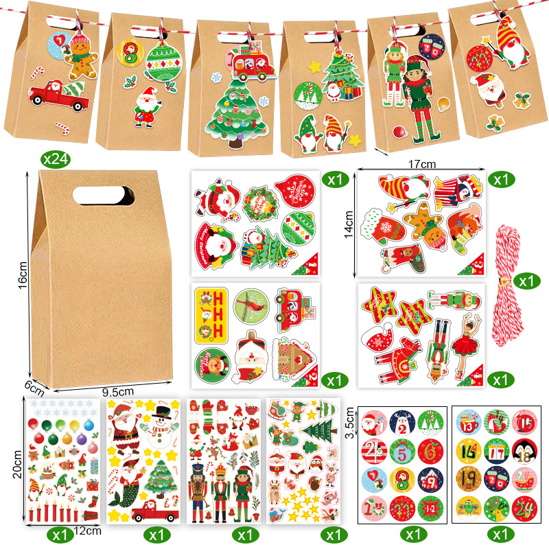 Diy christmas advent calendar clip