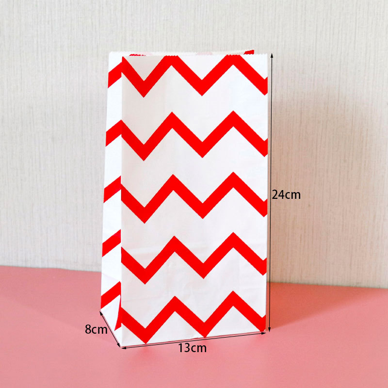 11:E3-1 big red corrugated; kraft paper; single paper bag: 24x13x8cm