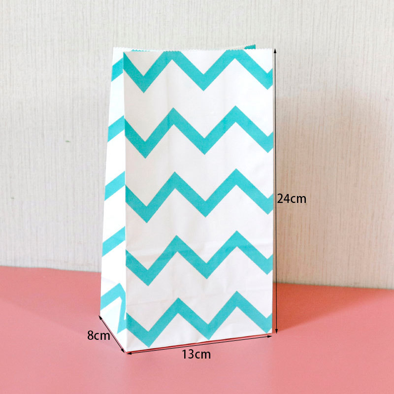 20:E3-10 blue-green corrugated; kraft paper; single paper bag: 24x13x8cm
