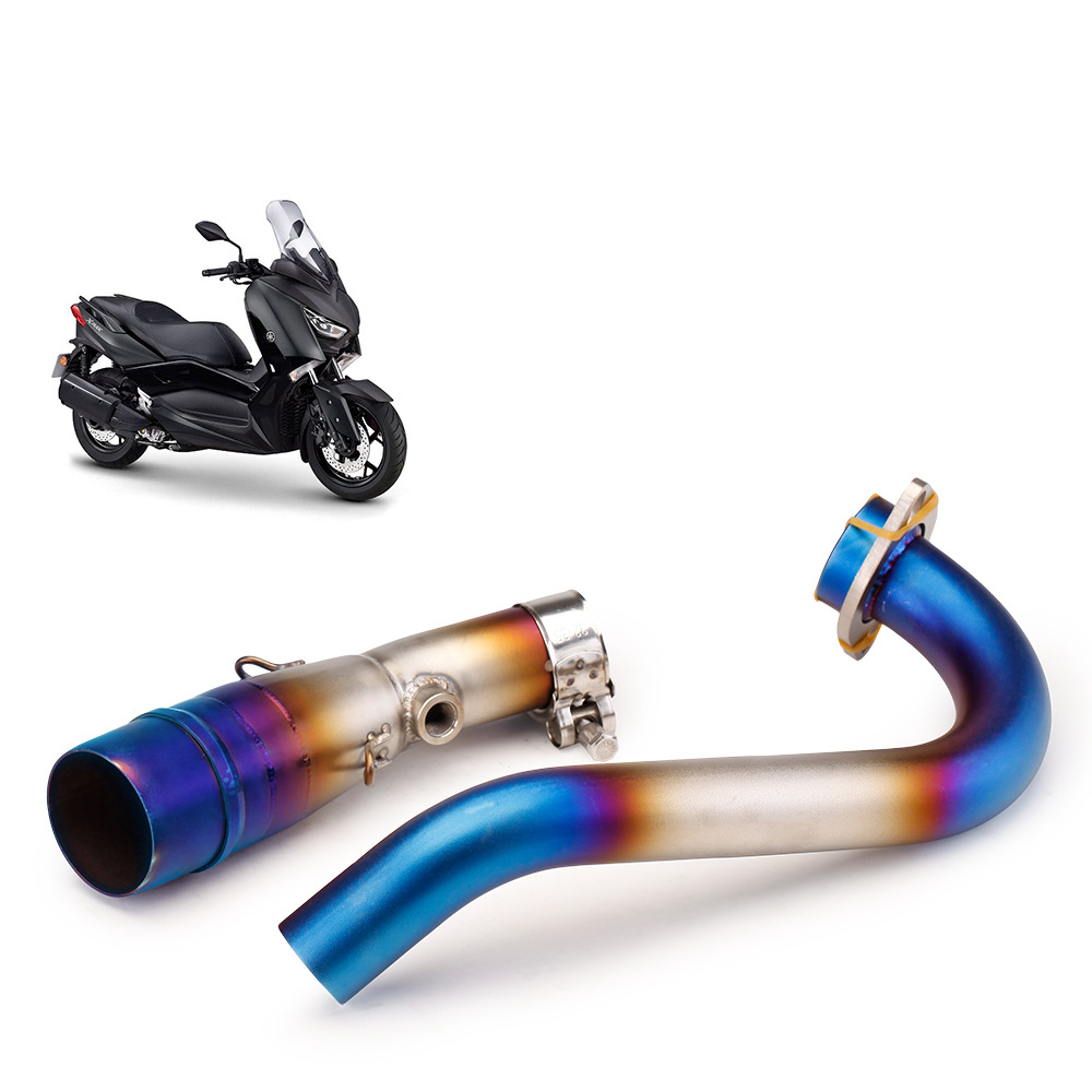 Stainless steel burning blue front section