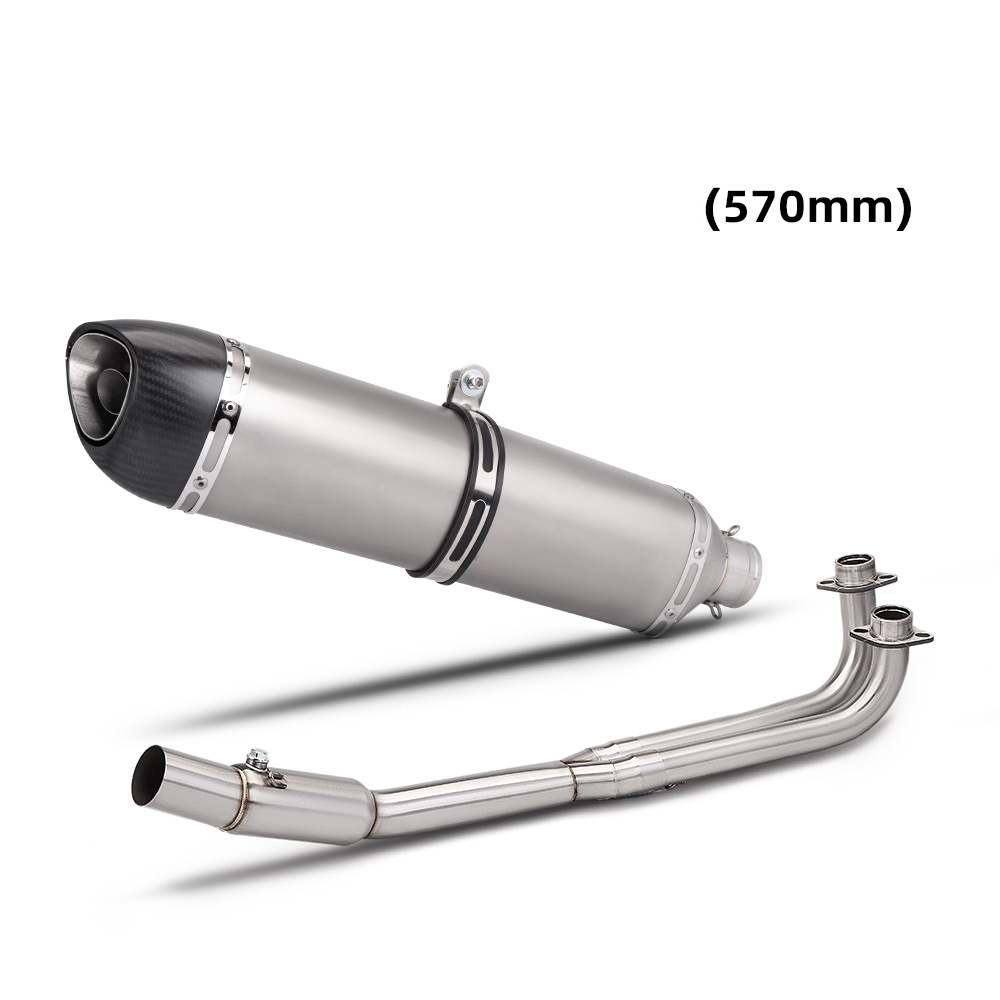 AK550 stainless steel front section   AT3 titanium color real carbon tip 570MM