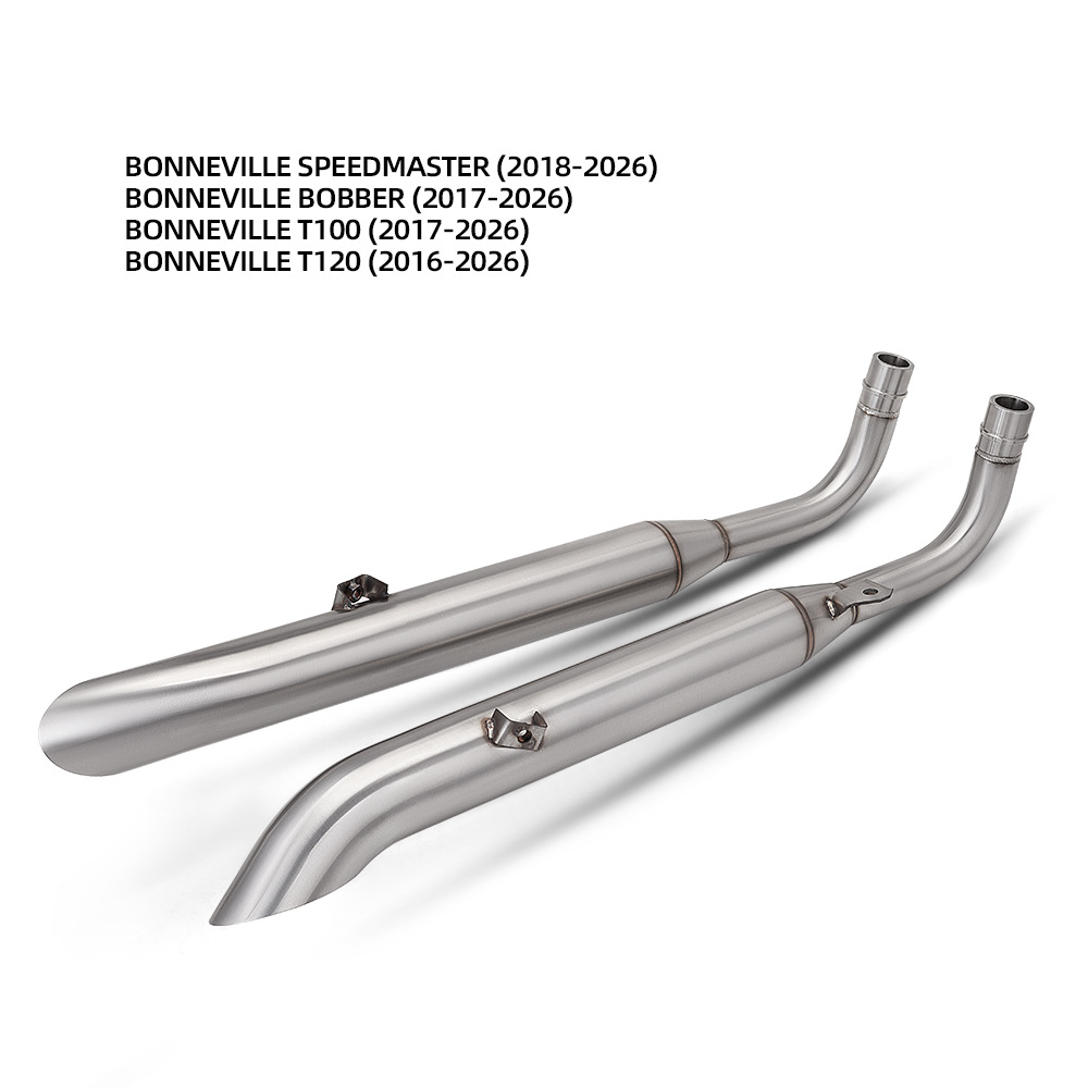 Triumph speedmaster/bobber/t100/t120 stainless steel exhaust pipe