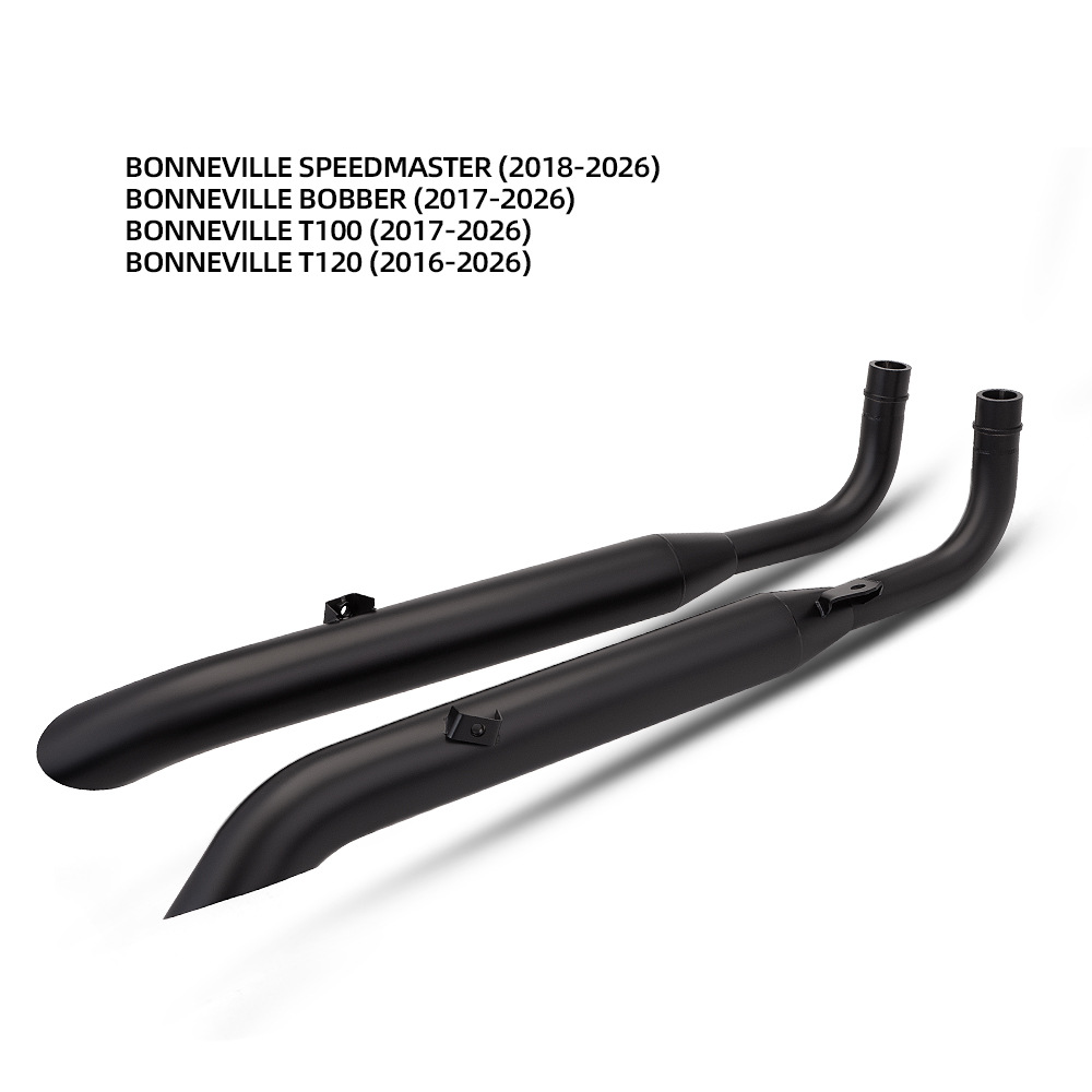 Triumph speedmaster/bobber/t100/t120 black exhaust pipe