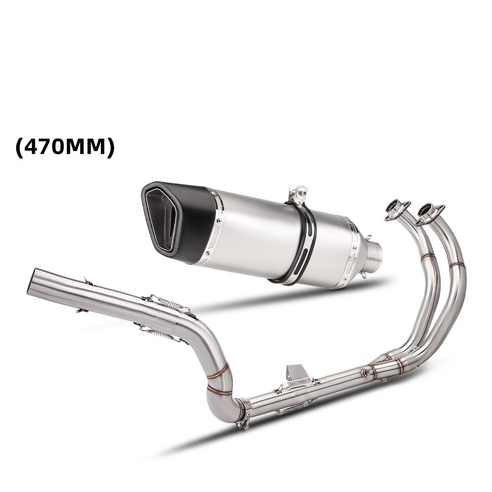 T700s/tenere700 front and middle section   large roman titanium color real carbon head 470mm
