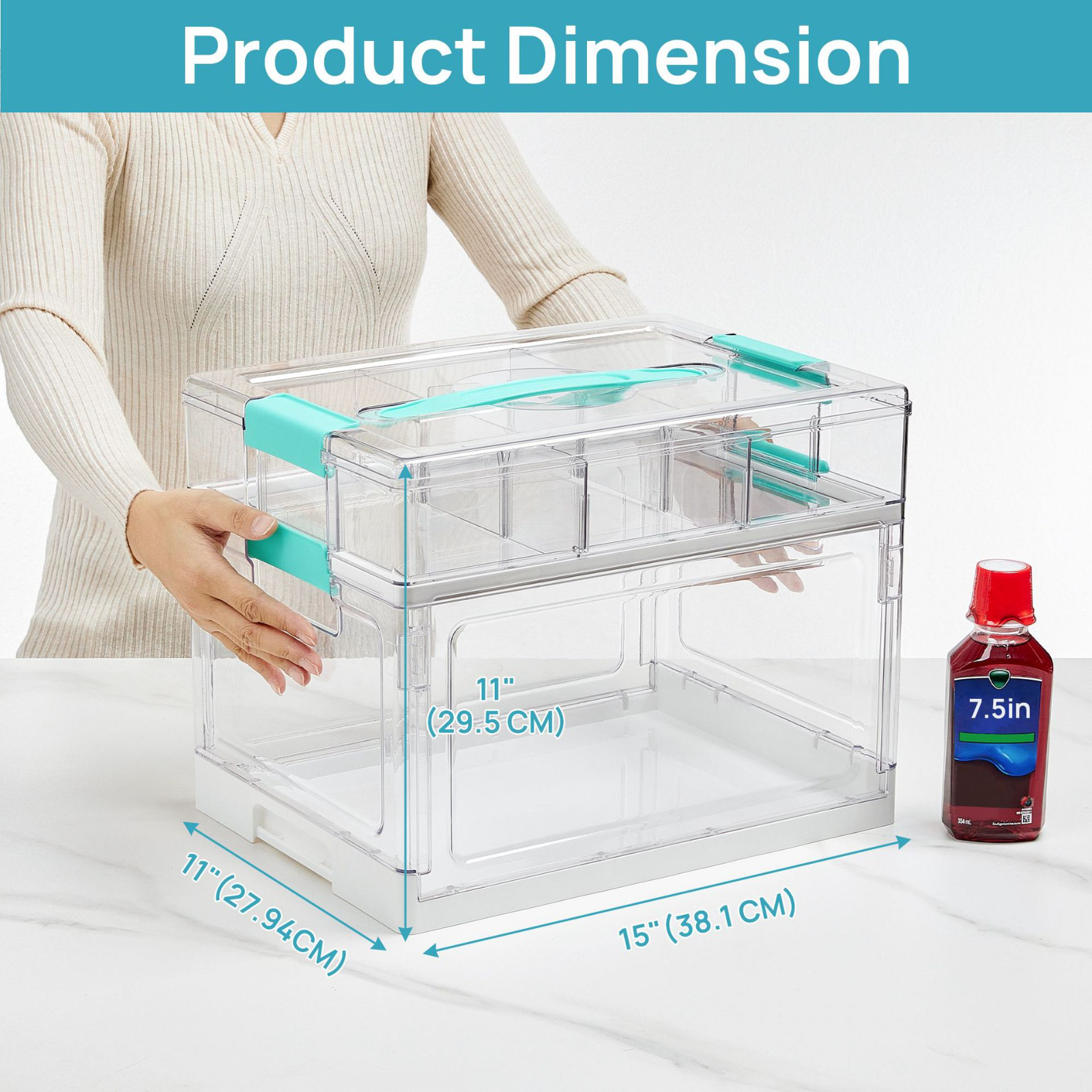 32QT 2-layer box