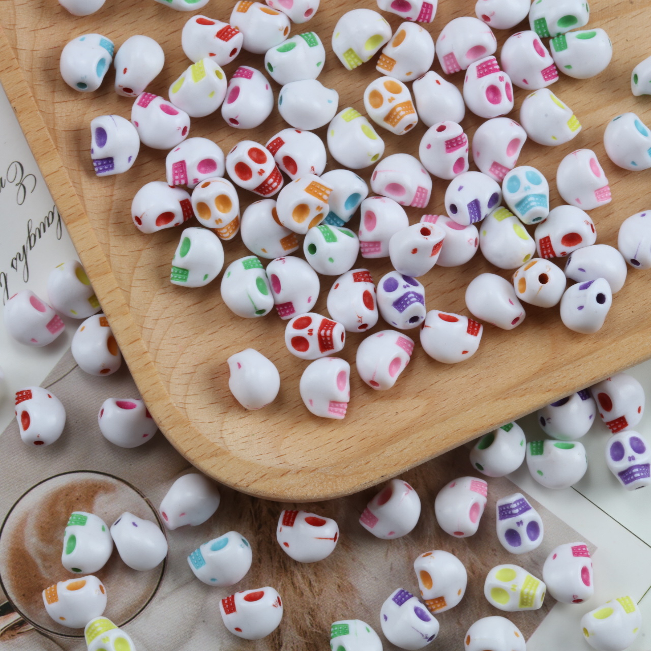 2 #   White plus color 8*10mm