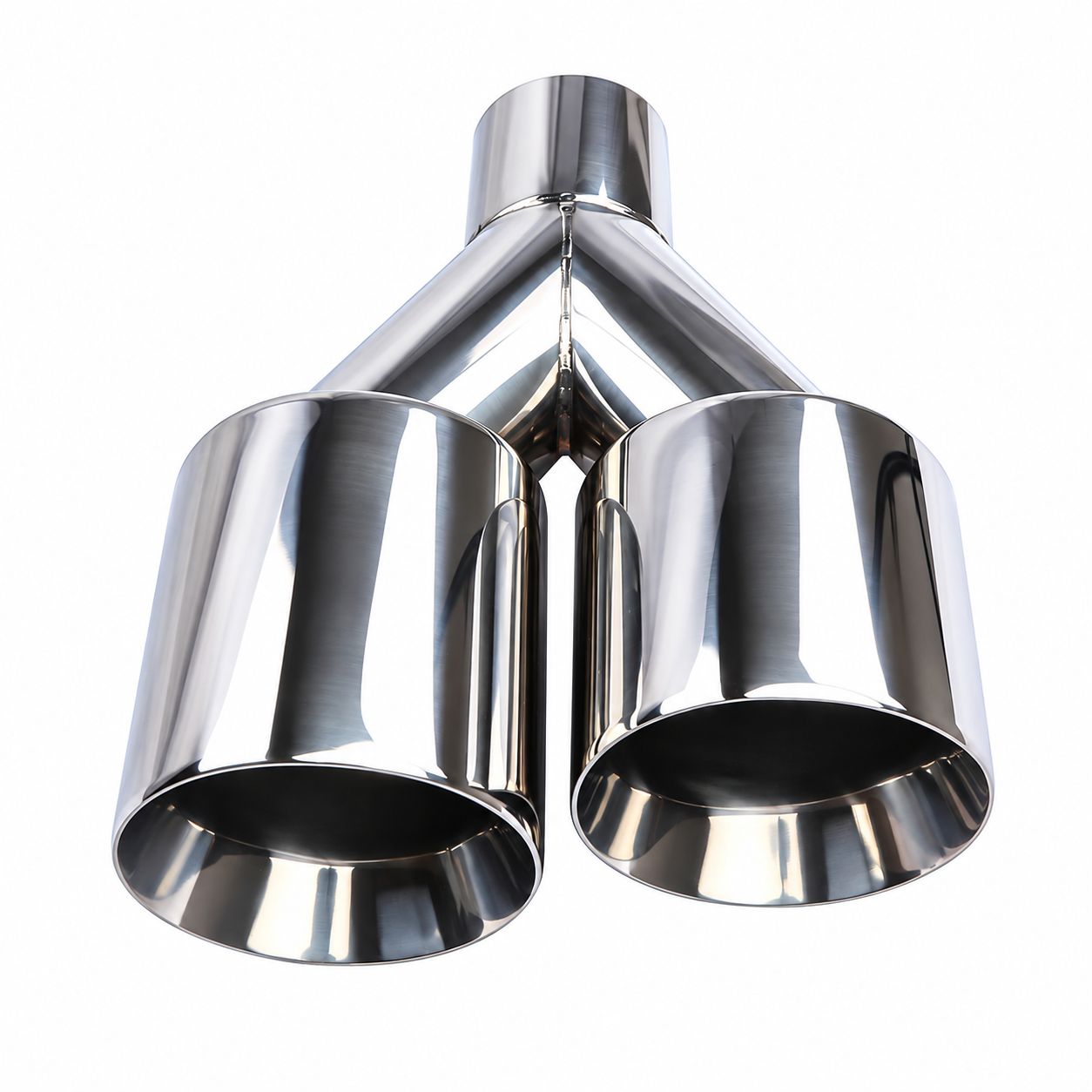 63-89mm double layer flat mouth (long and short) silver