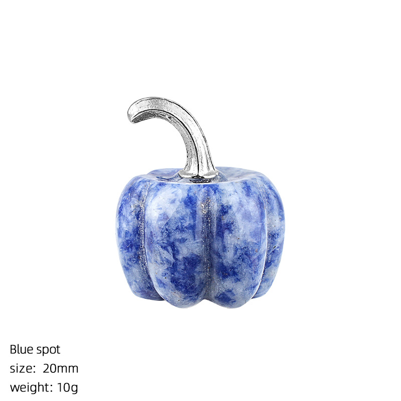 10:Blue Dot Jade Pumpkin