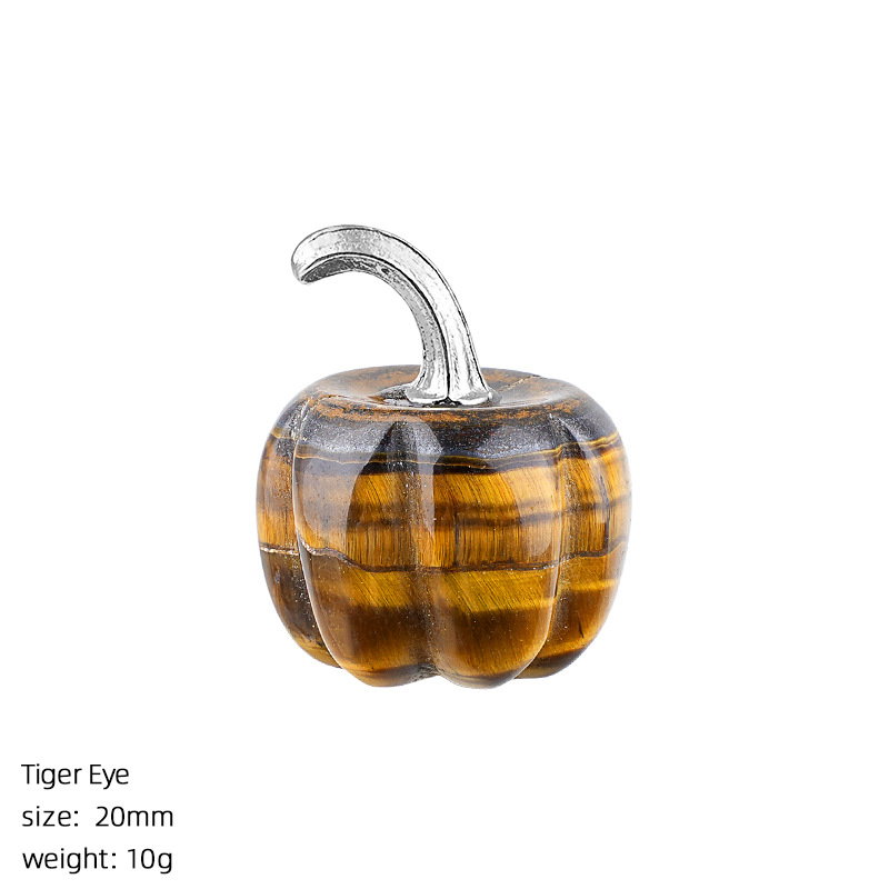 11:Tiger Eye Stone Pumpkin
