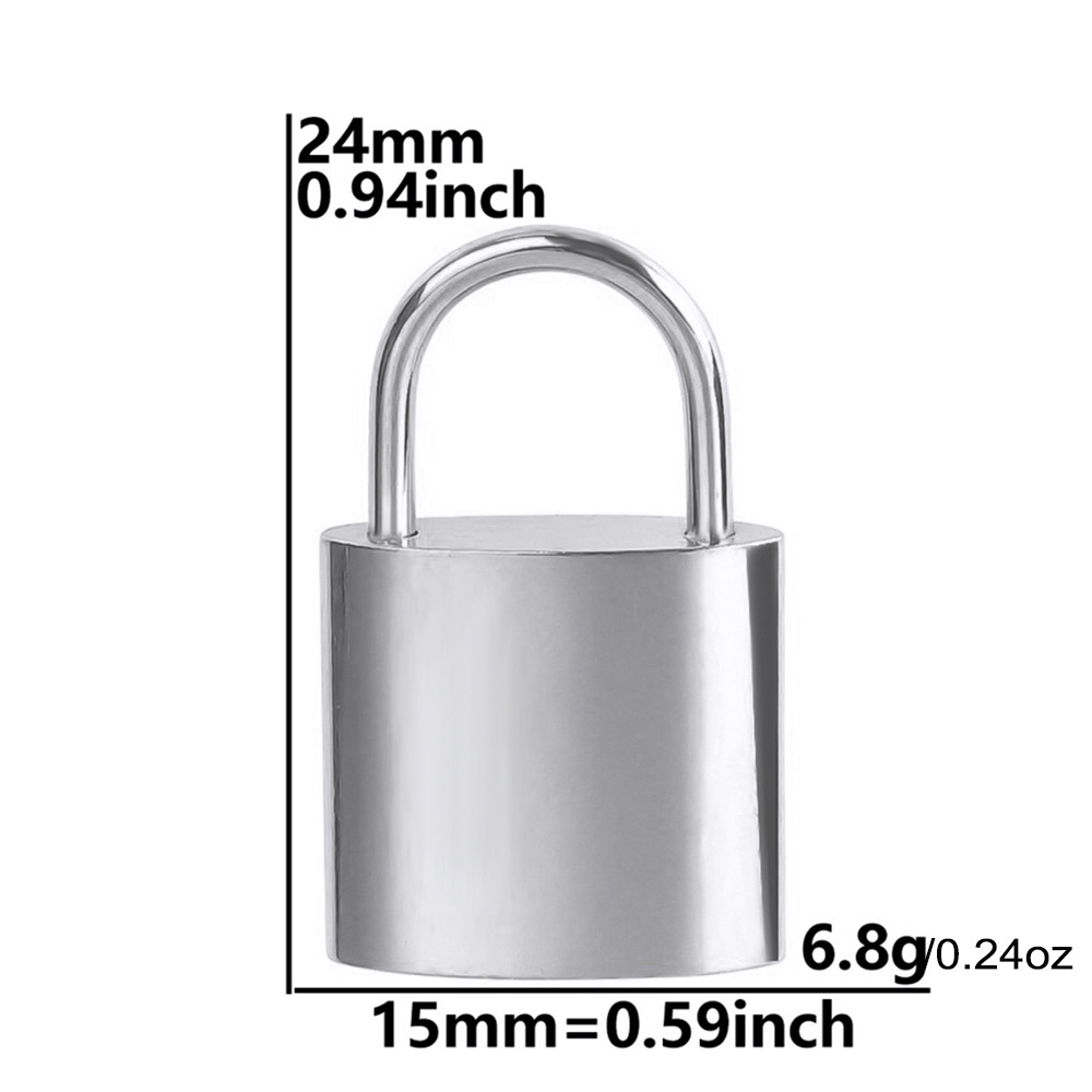 5:Steel color - lock pendant
