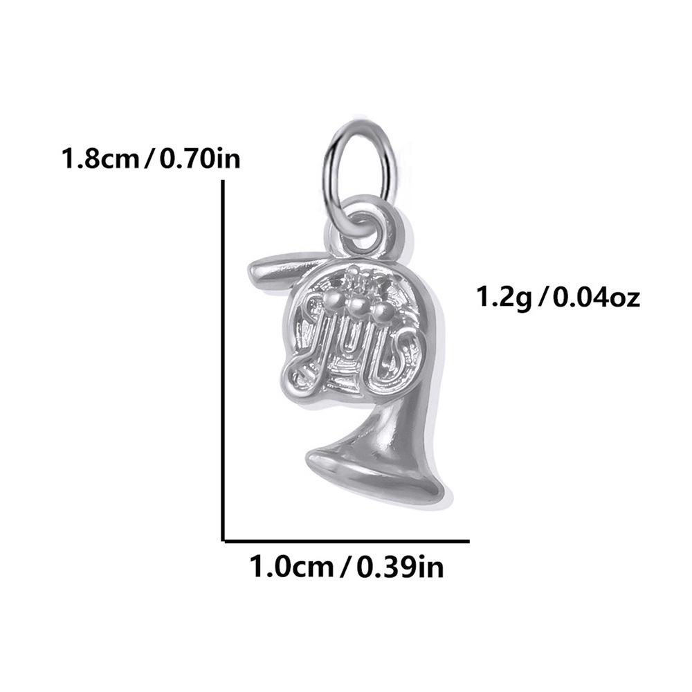Steel color - irregular pendant