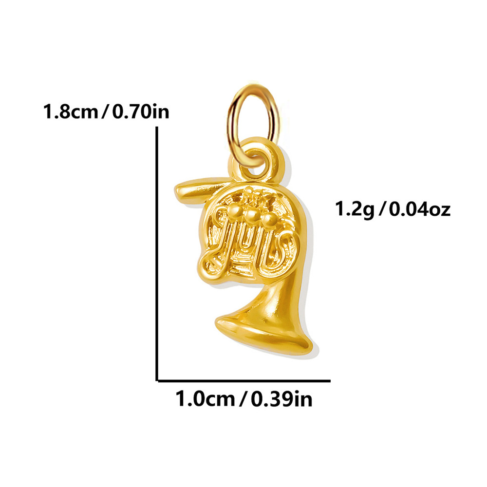 24:Gold - irregular pendant