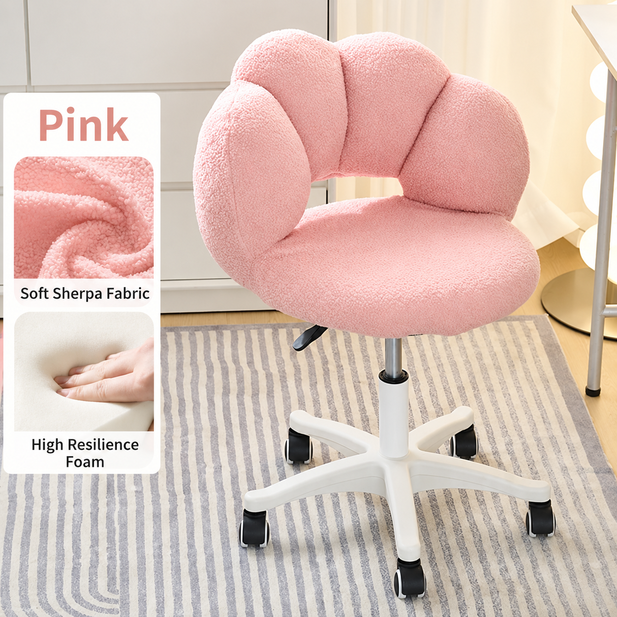 Pink-nylon five-claw style