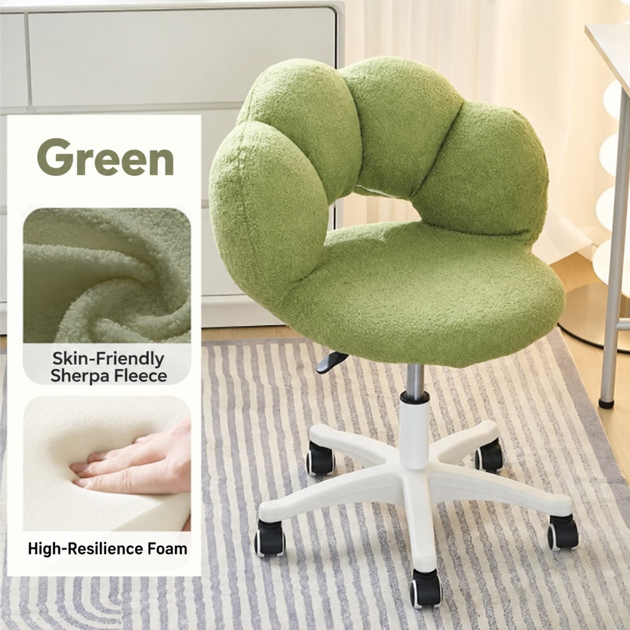Green - nylon five-claw style
