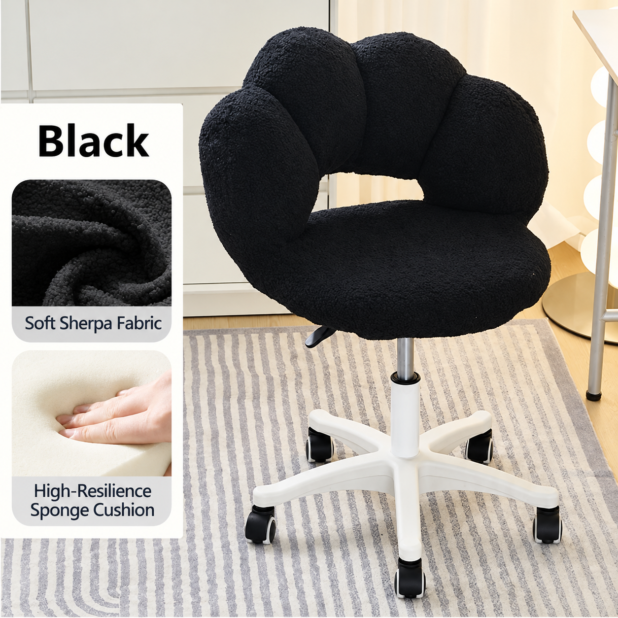 Black - nylon five-claw style