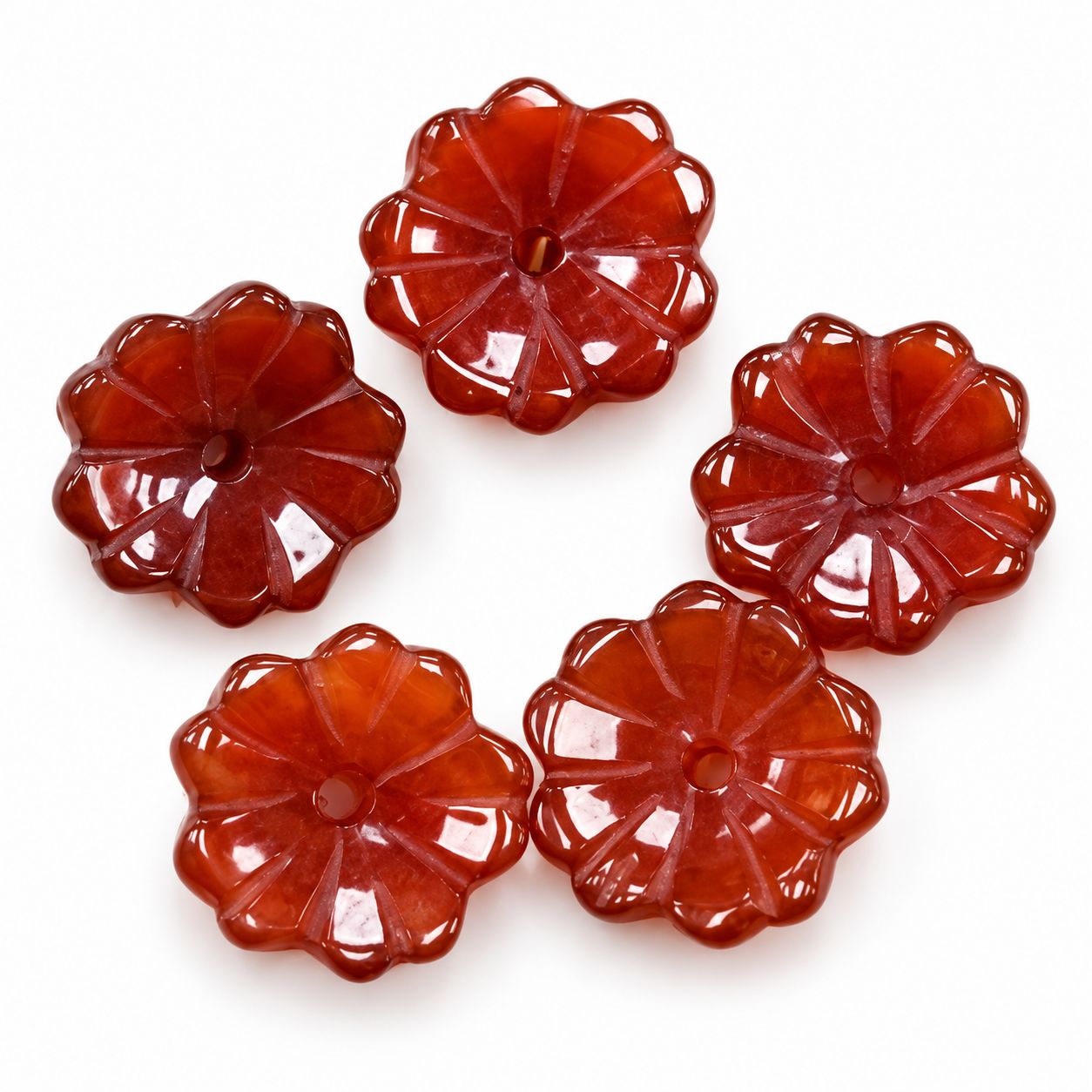 1:Red Agate (with color enhancement)