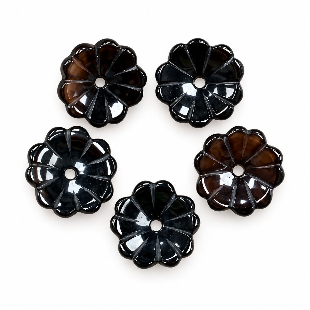 5:Black agate (with color enhancement)