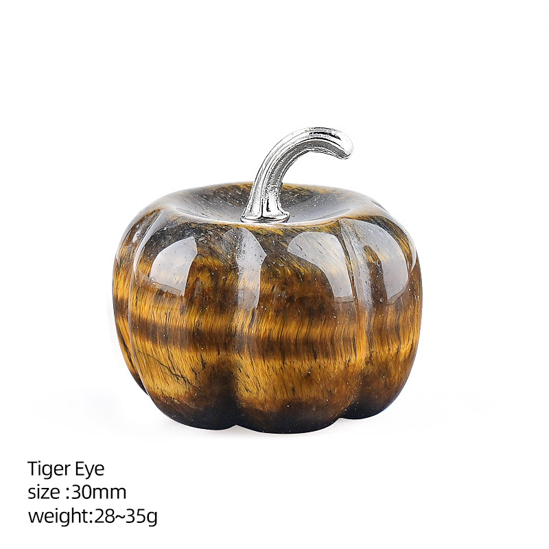 9:Tiger Eye Stone Pumpkin