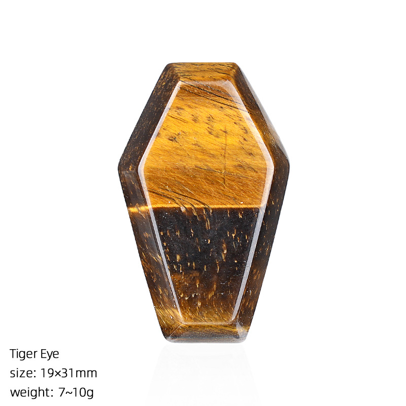 Tiger Eye Stone Coffin Board