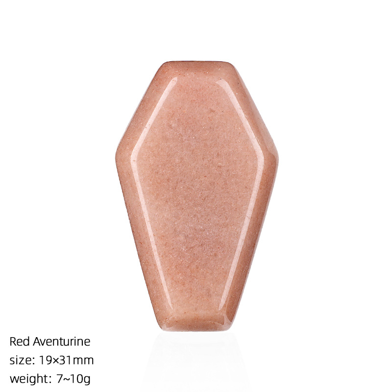 Red aventurine coffin slab