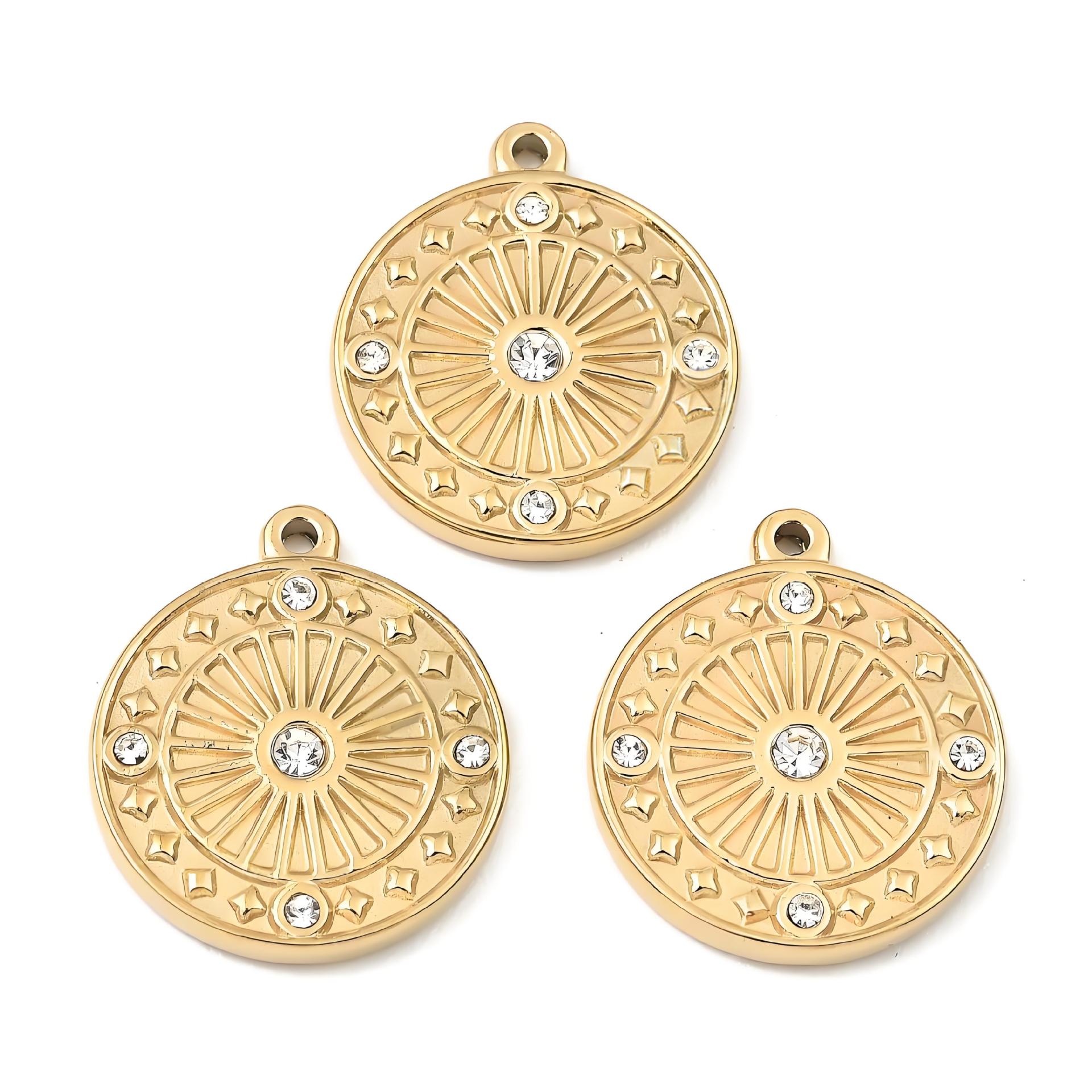 Flat round style 19*21.5*2.5mm
