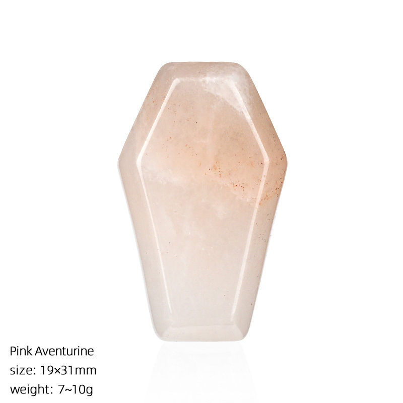 26:Pink aventurine coffin board