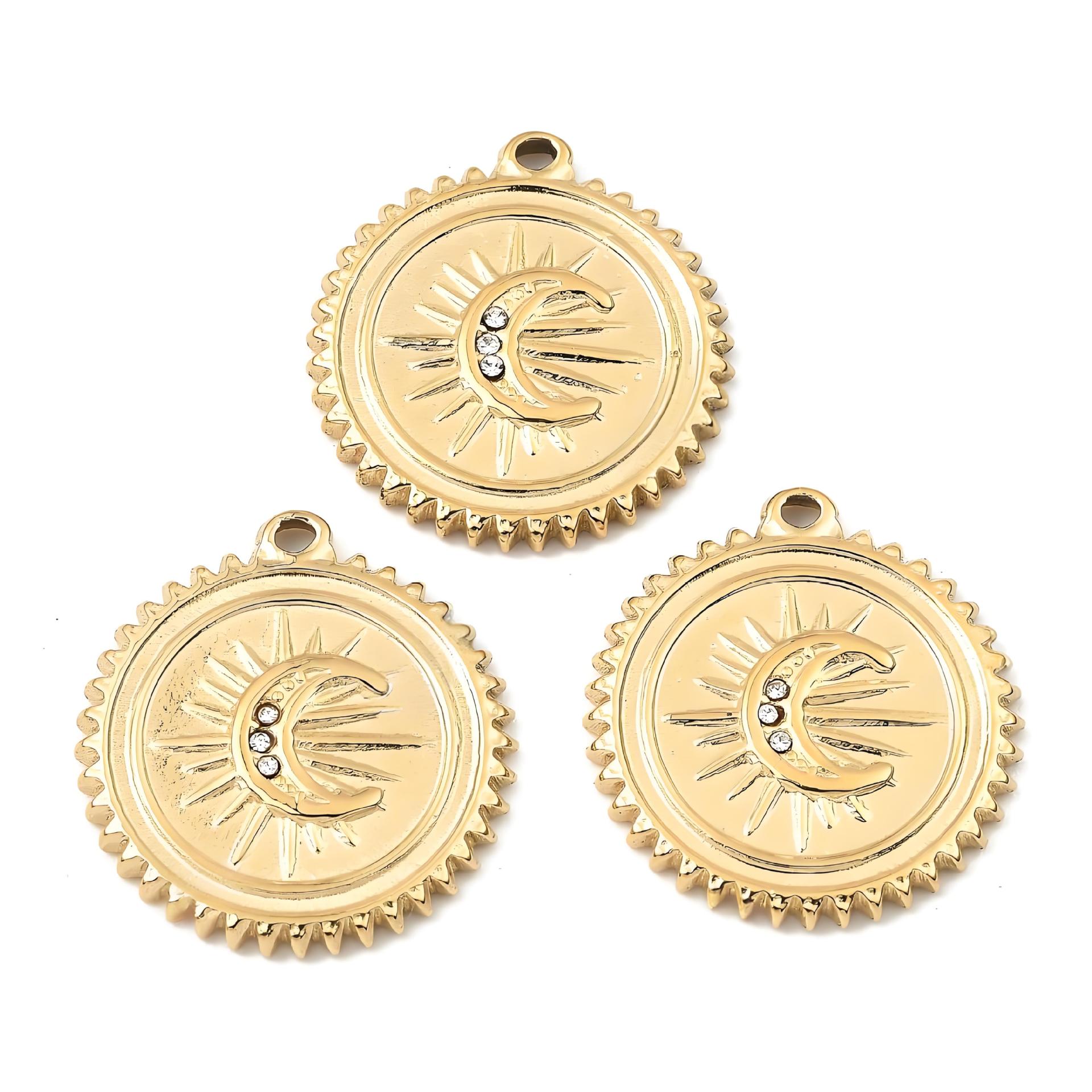 5:Flat round moon model 18.5*20*2mm